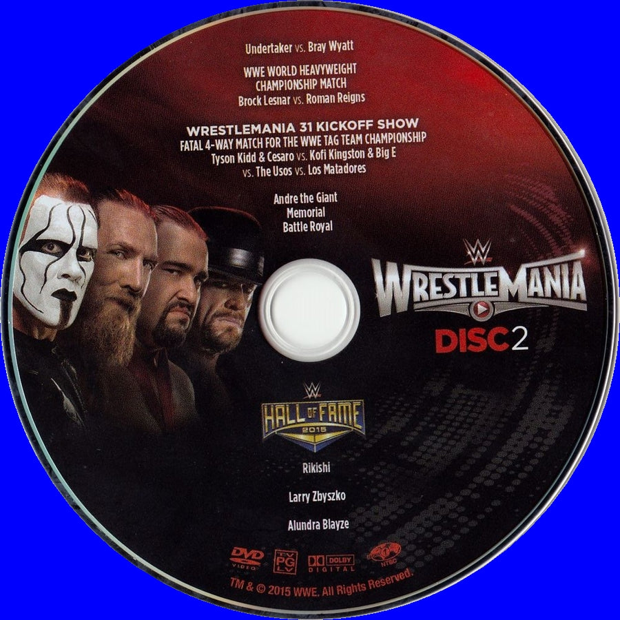 Wrestlemania 31 2 DVDs & Videos Pwcatalog