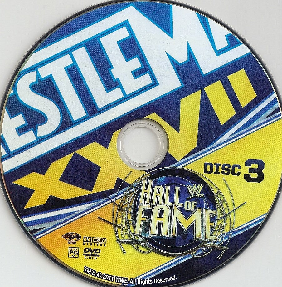 Wrestlemania xxvii 3 DVDs & Videos Pwcatalog