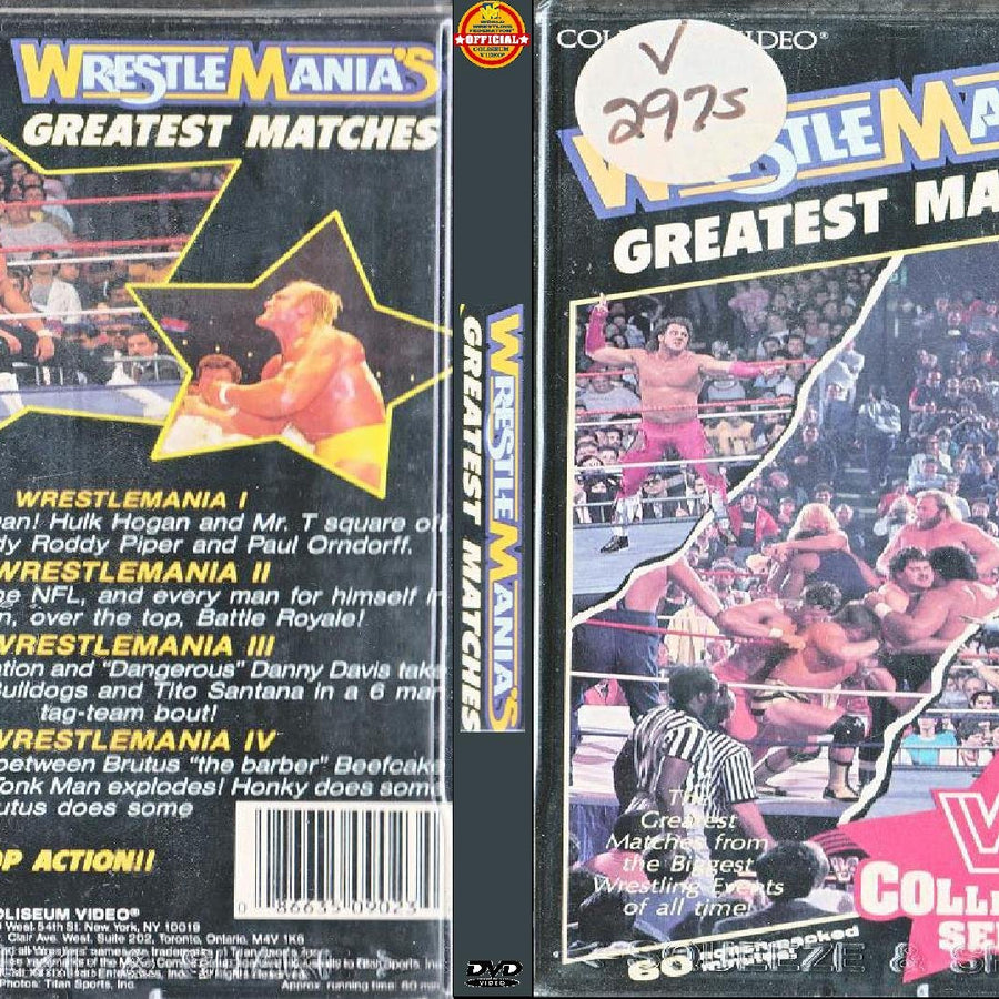 wrestlemanias greatest matches DVDs & Videos Pwcatalog