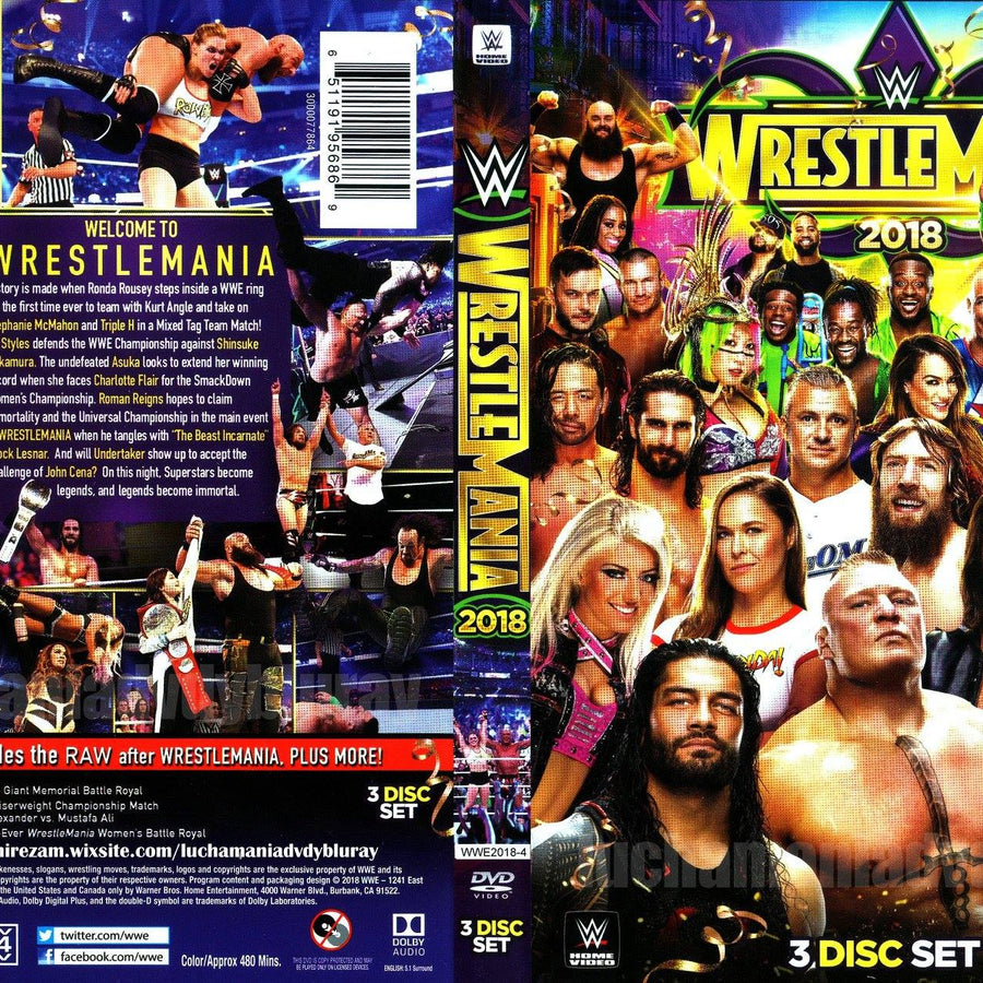 wwe Wrestlemania 34 DVDs & Videos Pwcatalog