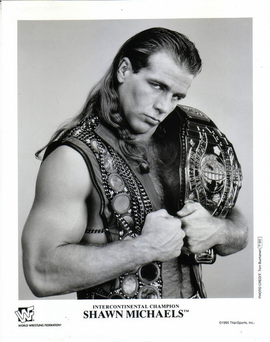 1995 WWF IC CHAMPION Shawn Michaels P302b (RARE) b/w 