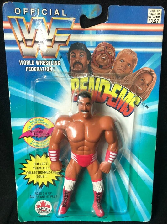 WWF Just Toys Bend-Ems Canadian Wildman Marc Mero