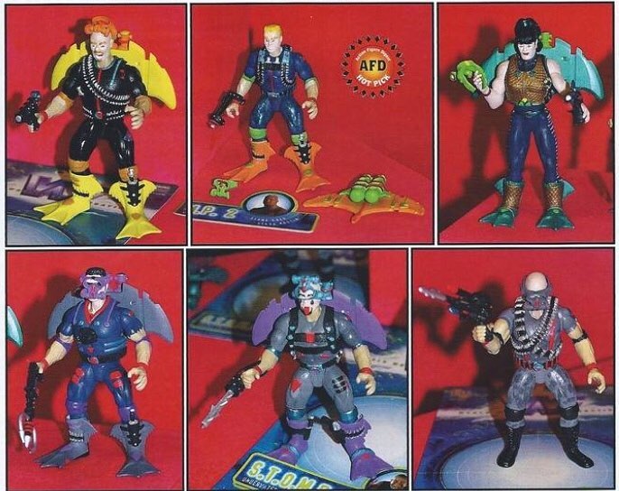 S.T.O.M.P. Series 2 Original Designs: Stone Cold Steve Austin, Owen Hart, Chyna, Rocky Maivia, Thrasher & Mosh [Unreleased] Action & Toy Figures PWcatalog
