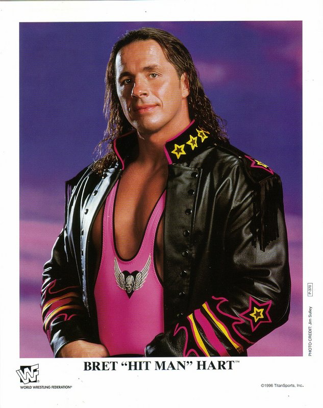 1996 Bret "Hitman" Hart P370 color PW Catalog