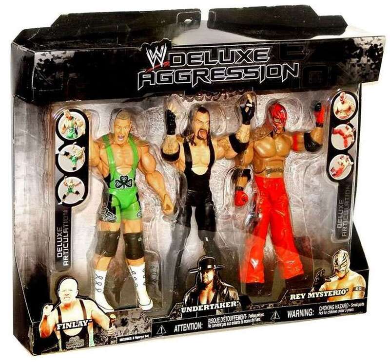 WWE Jakks Pacific Deluxe Aggression Multipacks 5 Finlay, Undertaker & Rey Mysterio [Exclusive] Action & Toy Figures PWcatalog