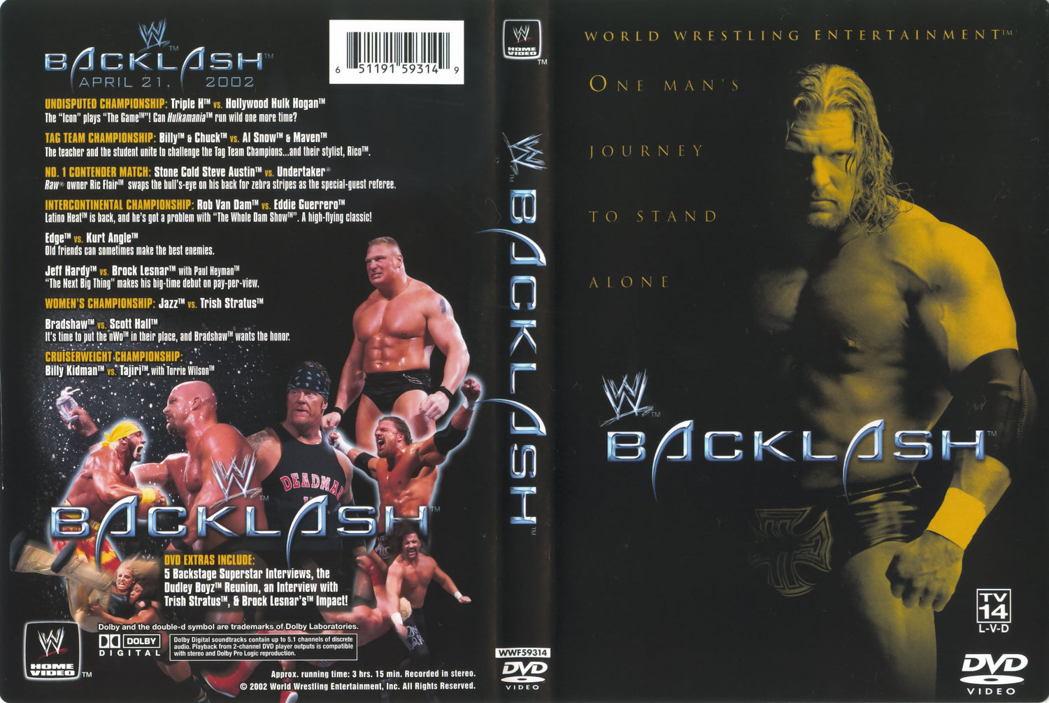 backlash 2002 DVDs & Videos Pwcatalog
