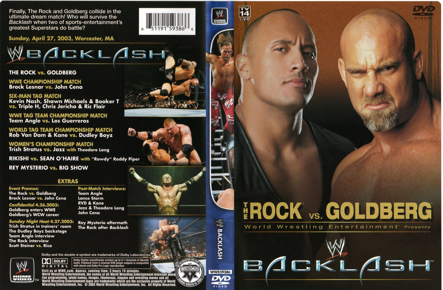 backlash 2003 DVDs & Videos Pwcatalog