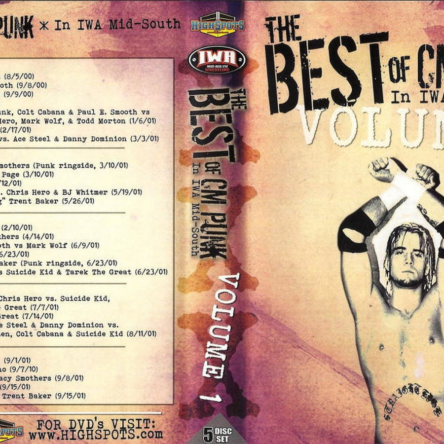 the best of cm punk in iwa mid-south - volume 1 DVDs & Videos Pwcatalog