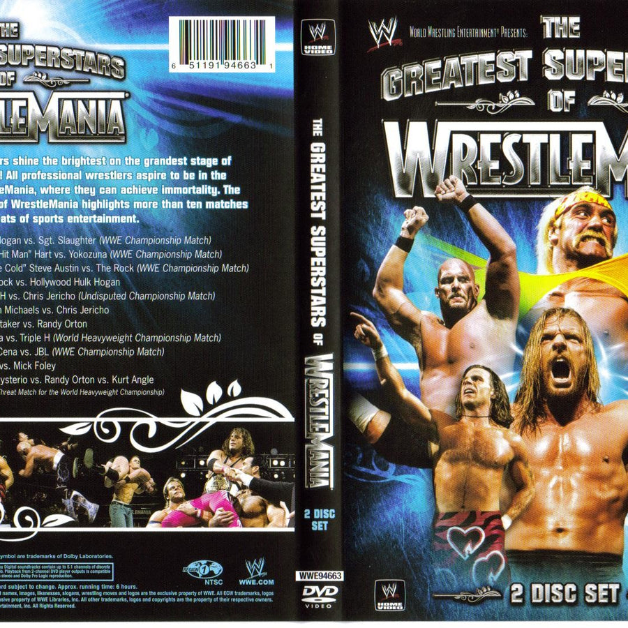 the greatest superstars of wrestlemania DVDs & Videos Pwcatalog