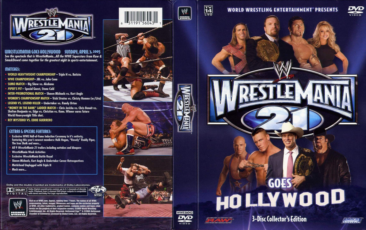 Wrestlemania 21 DVDs & Videos Pwcatalog
