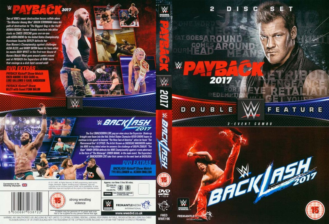 wwe payback backash 2017 DVDs & Videos Pwcatalog