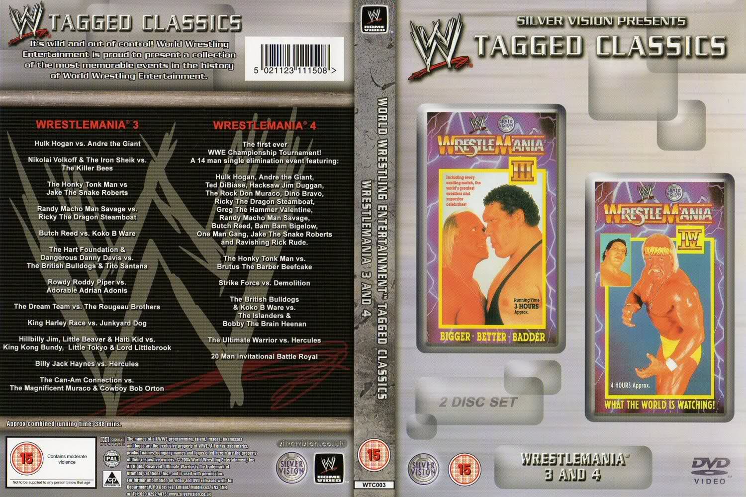 wrestlemania 3 4 DVDs & Videos Silver vision exclusive