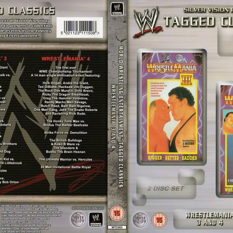 wrestlemania 3 4 DVDs & Videos Silver vision exclusive
