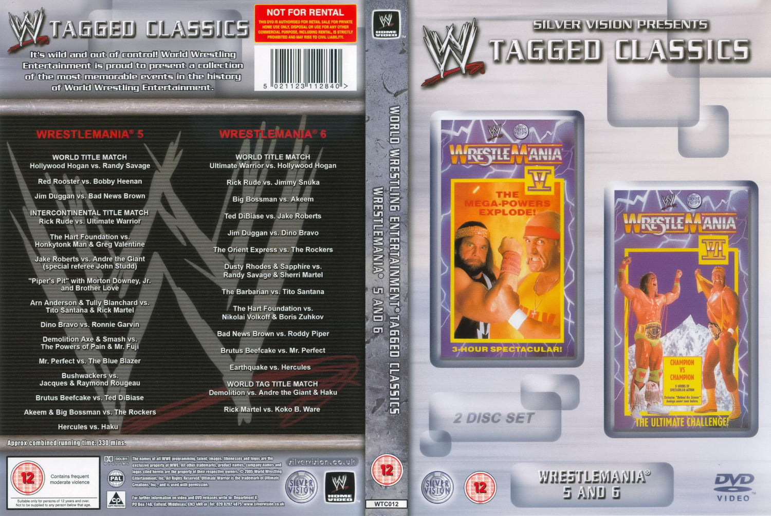 wrestlemania 5 6 DVDs & Videos Silver vision exclusive
