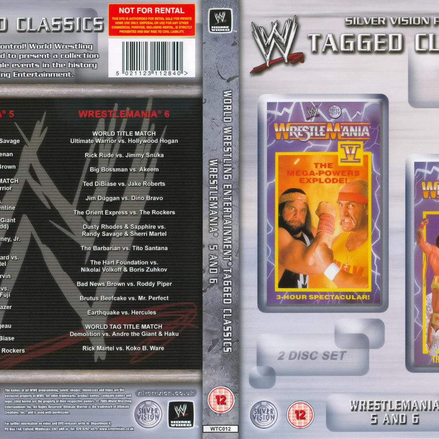 wrestlemania 5 6 DVDs & Videos Silver vision exclusive