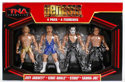 TNA/Impact Wrestling Jakks Pacific Genesis Multipack: Jeff Jarrett, Kurt Angle, Sting & Samoa Joe