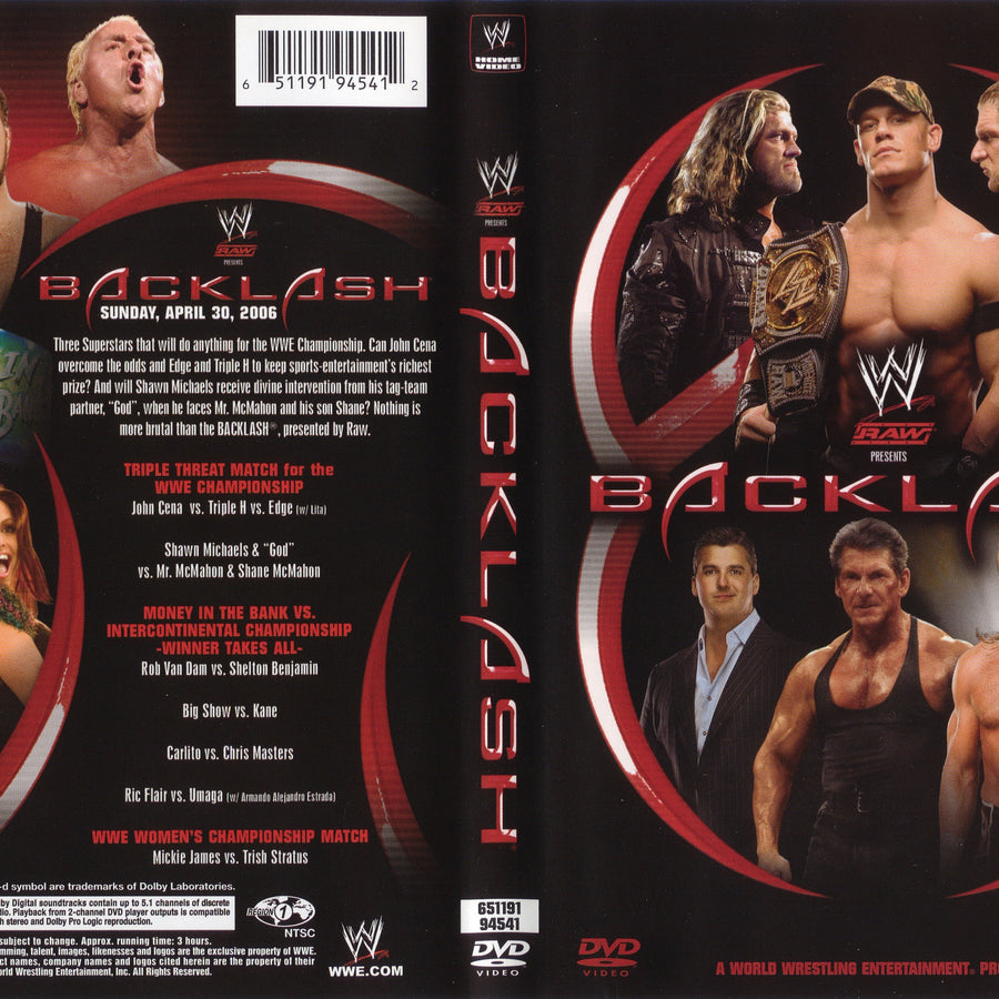backlash 2006 DVDs & Videos Pwcatalog