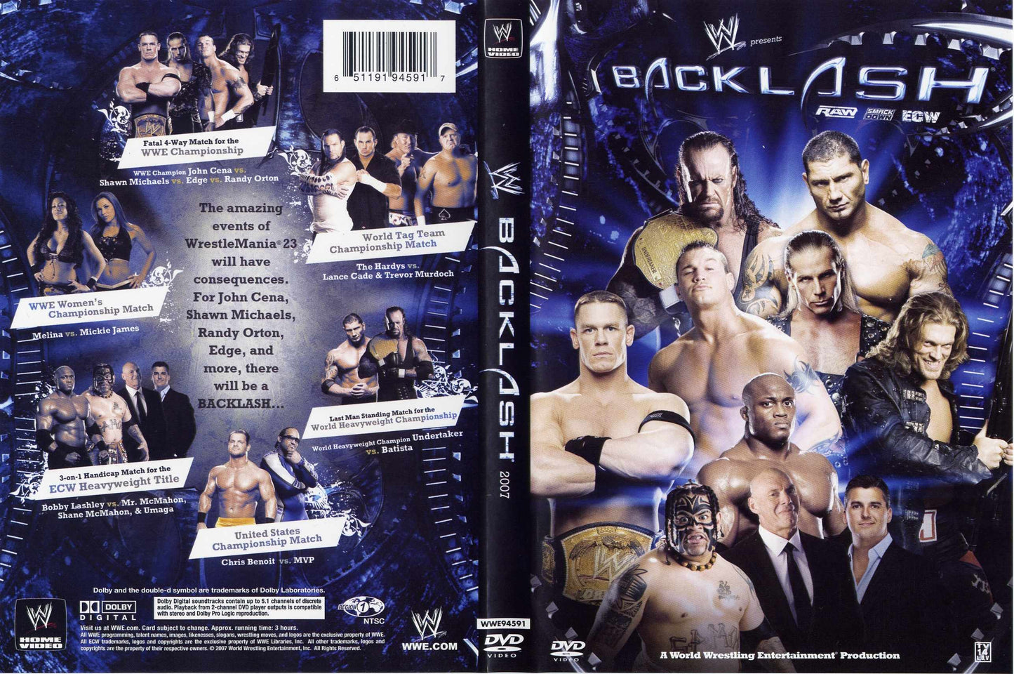backlash 2007 DVDs & Videos Pwcatalog