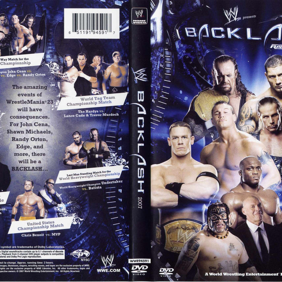 backlash 2007 DVDs & Videos Pwcatalog