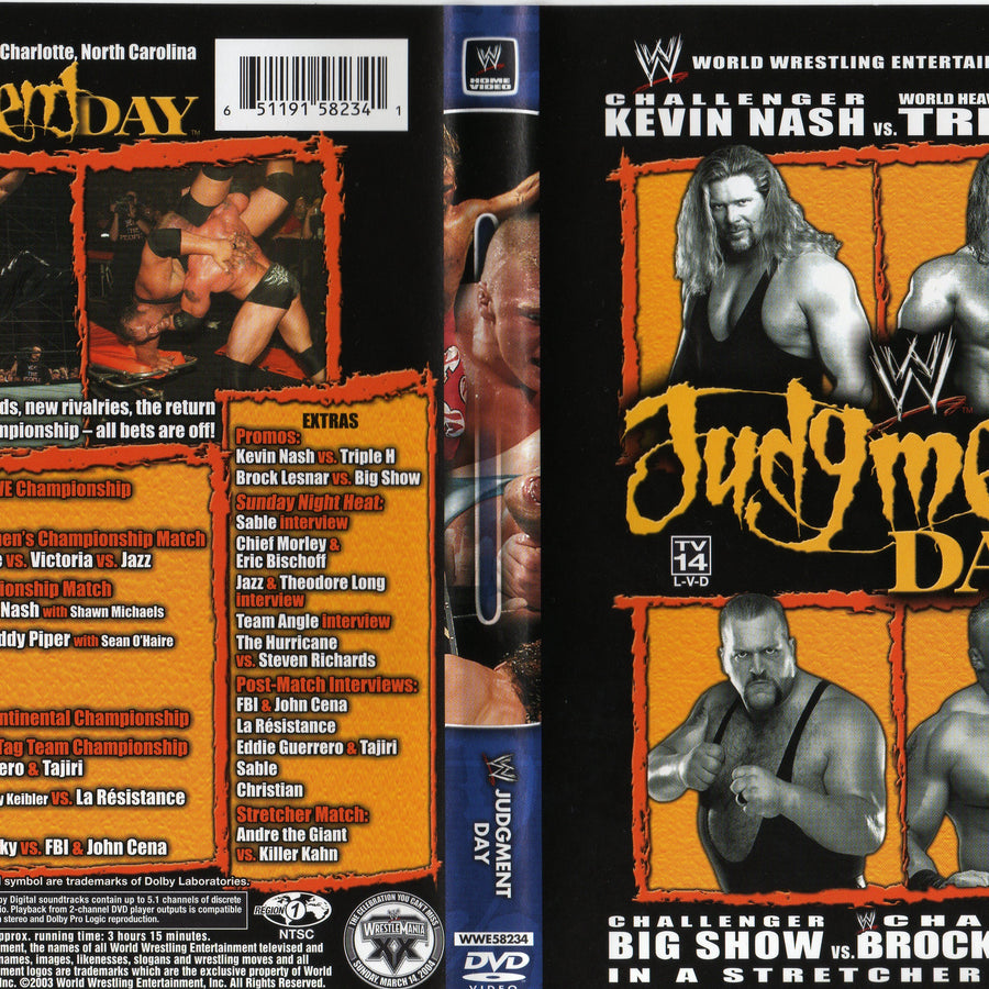 judgment day 2003 DVDs & Videos Pwcatalog