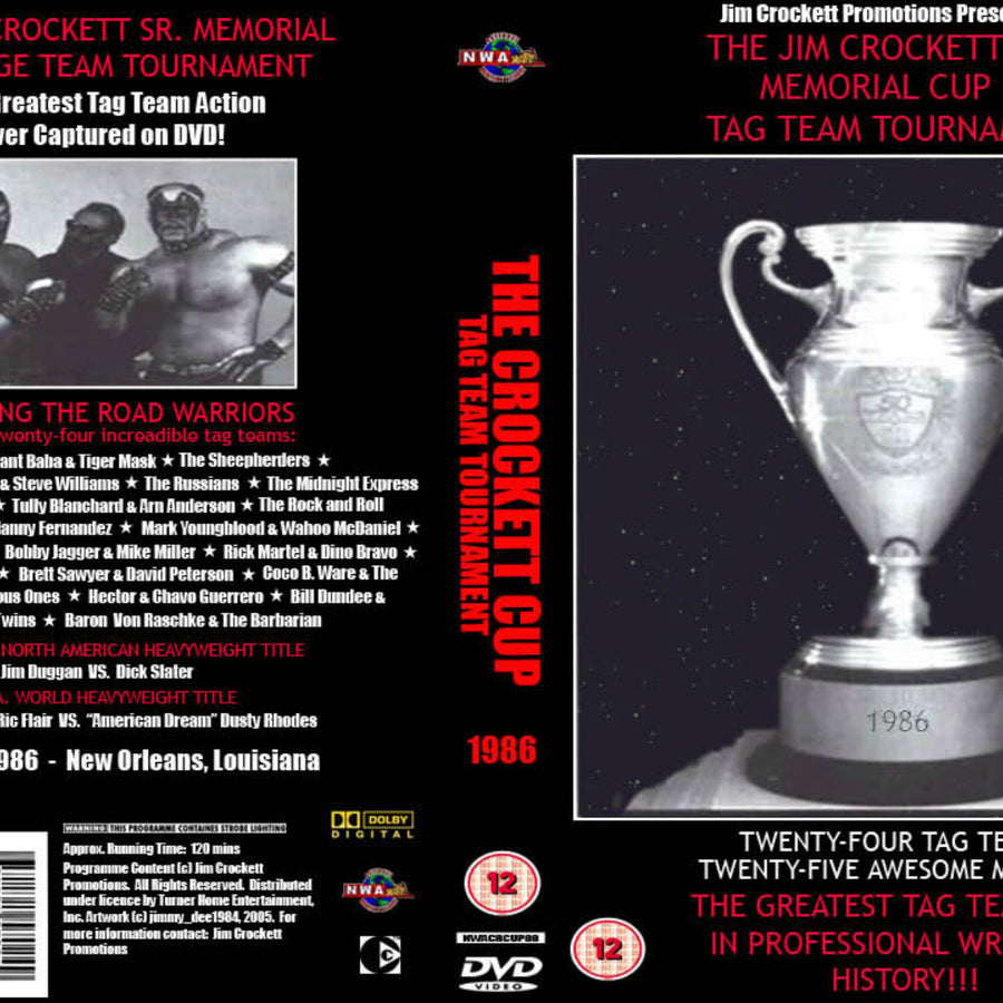 the jim crockett sr memorial cup tag team tournament 1986 DVDs & Videos Pwcatalog