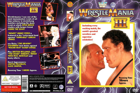 Wrestlemania iii DVDs & Videos Pwcatalog