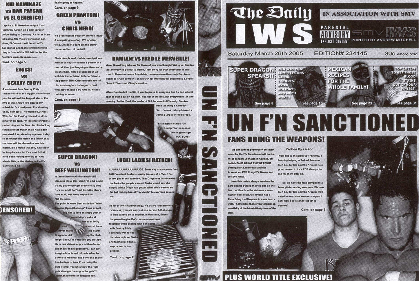un fn sanctioned 2005 DVDs & Videos Pwcatalog