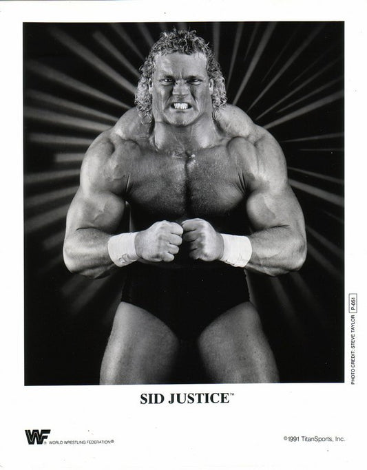 1991 Sid Justice P051 b/w 