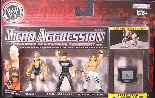 WWE Jakks Pacific Micro Aggression 17 Finlay, Tommy Dreamer & John Morrison