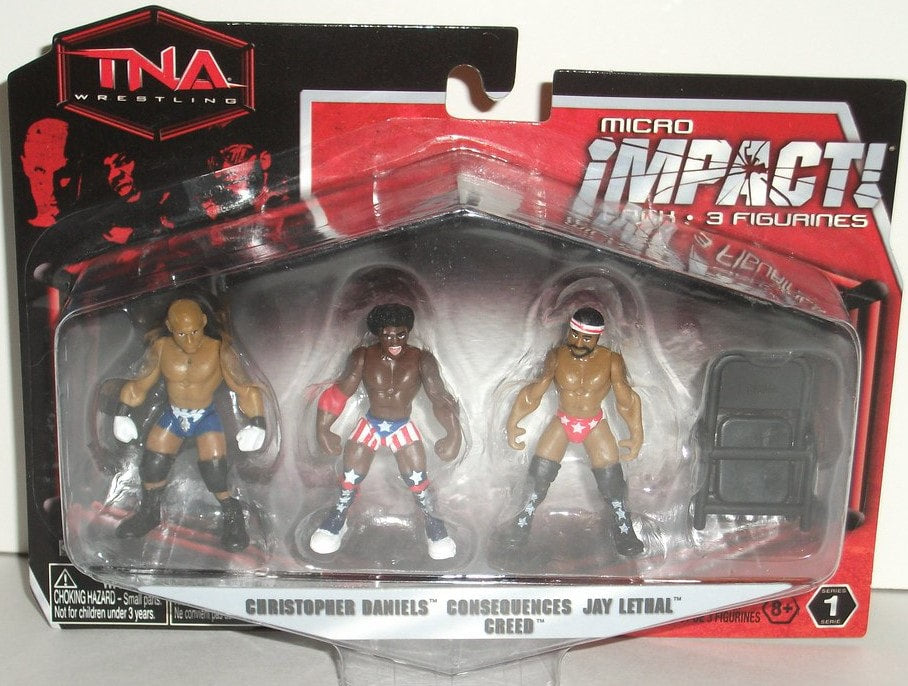 TNA/Impact Wrestling Jakks Pacific Micro Impact! 1 Christopher Daniels, Consequences Creed & Jay Lethal