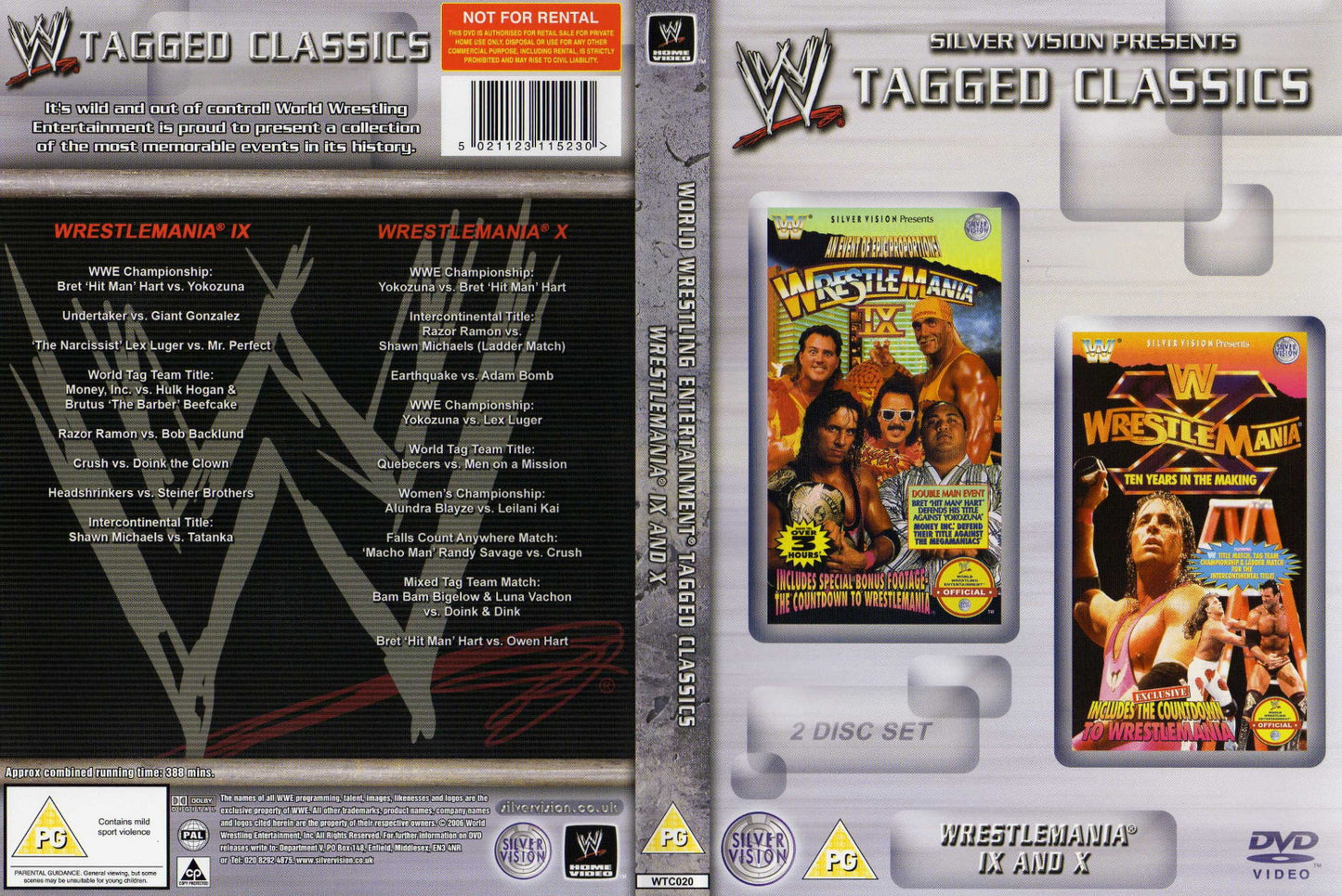 wrestlemania 9 10 DVDs & Videos Silver vision exclusive