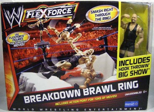 WWE Mattel Flex Force Wrestling Rings & Playsets: Breakdown Brawl Ring [With Big Show, Exclusive] Action & Toy Figures PWcatalog