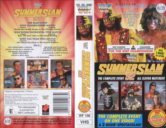 summerslam 1992 WWE WWF VHS