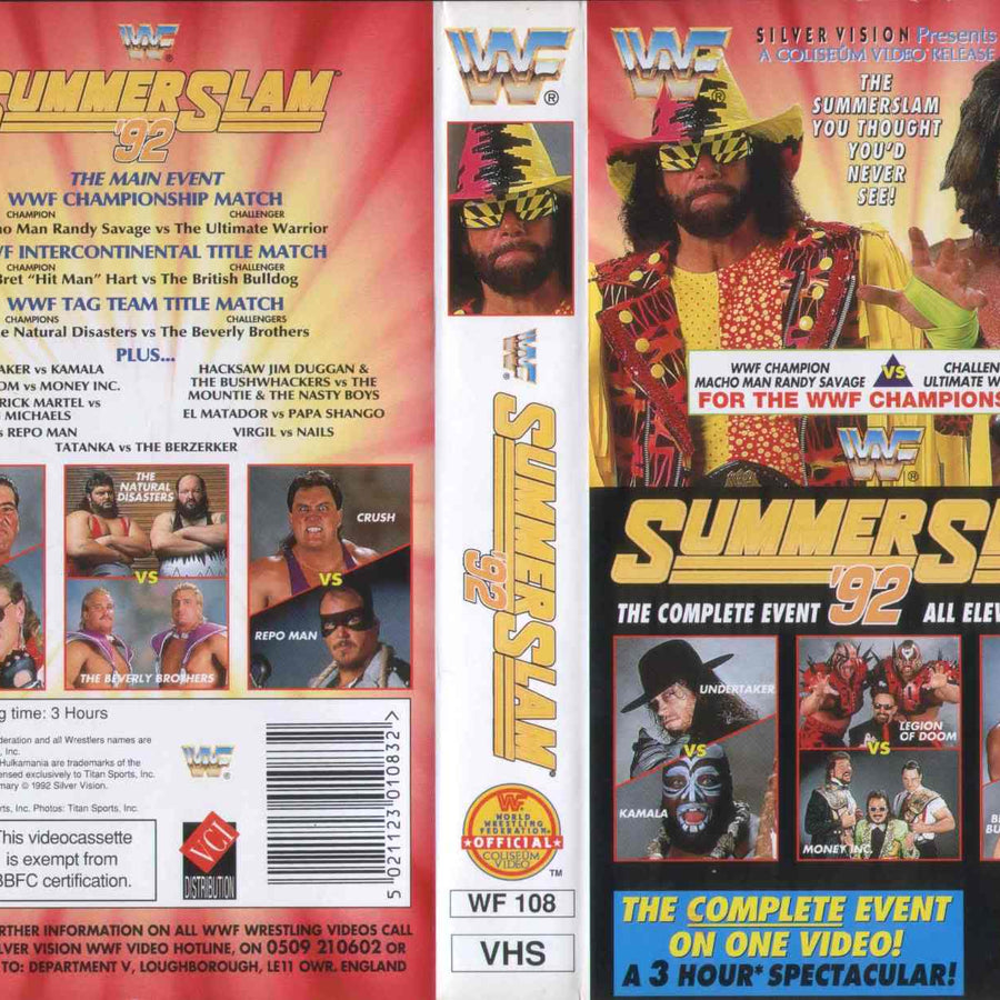 summerslam 1992 WWE WWF VHS