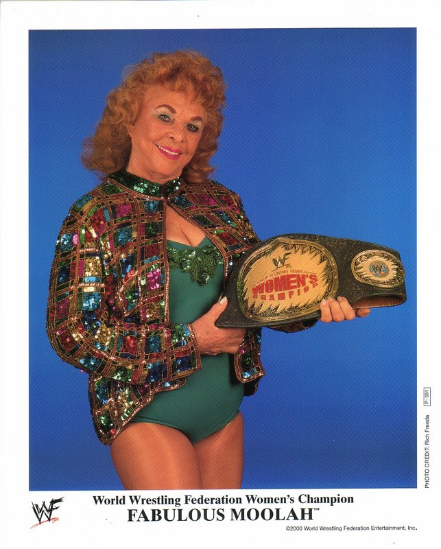 2000 WWF WOMEN'S CHAMPION Fabulous Moolah P591 color PW Catalog