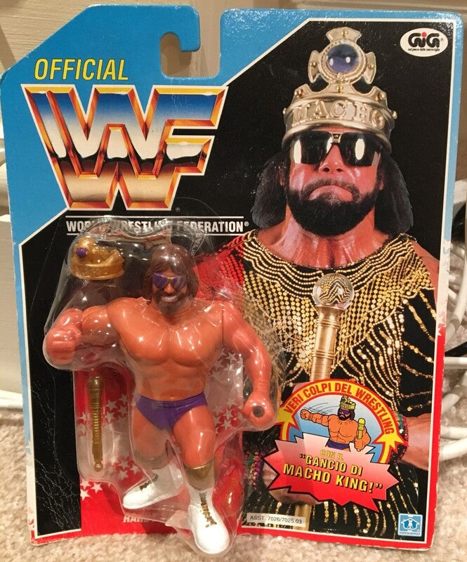 WWF Hasbro 2 "Macho King" Randy Savage with Macho Masher!