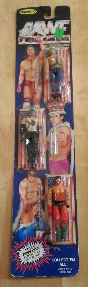 Remco All-American Wrestling Federation Pretty Boy Floyd, The Ringside Reaper & Unknown Warrior