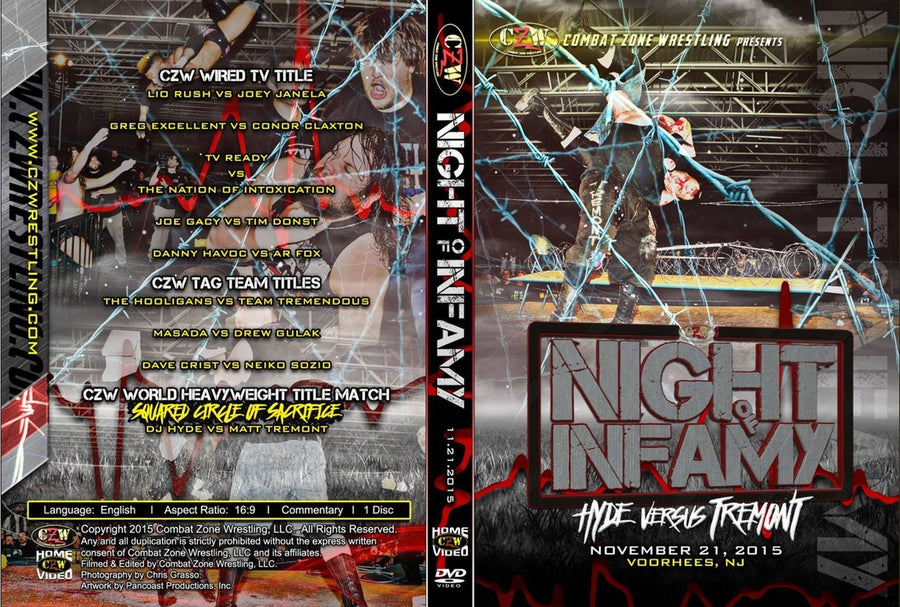 czw night of infamy 2015 DVDs & Videos Pwcatalog