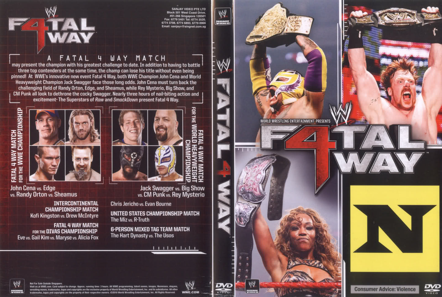 fatal 4 way 2010 DVDs & Videos Pwcatalog