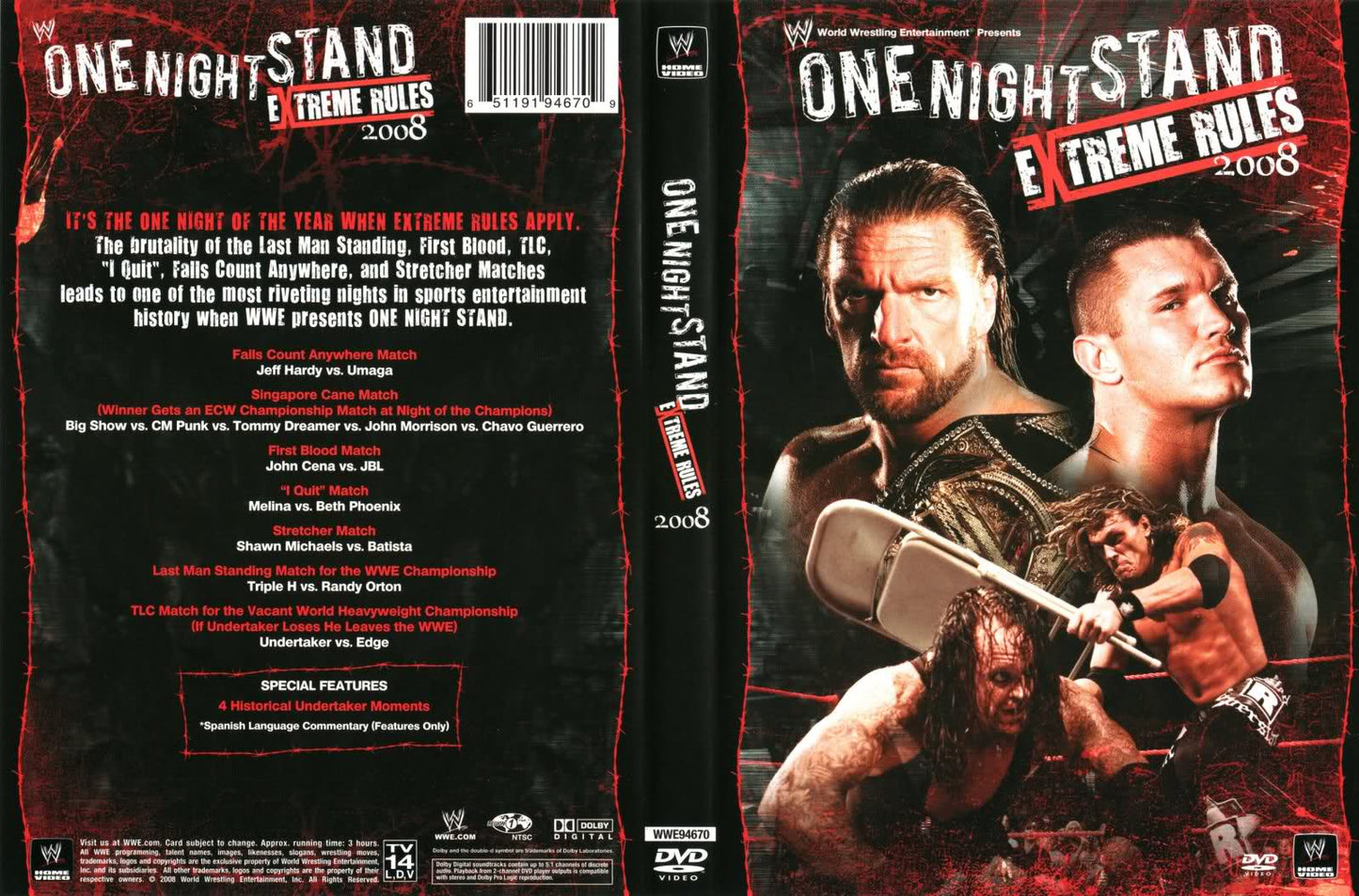 one night stand extreme rules 2008 DVDs & Videos Pwcatalog