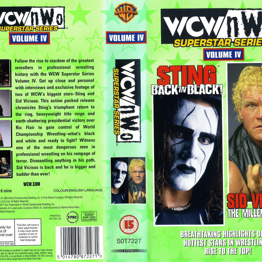 wcw-nwo superstars series volume iv sting back in black sid vicious the millennium man DVDs & Videos Pwcatalog