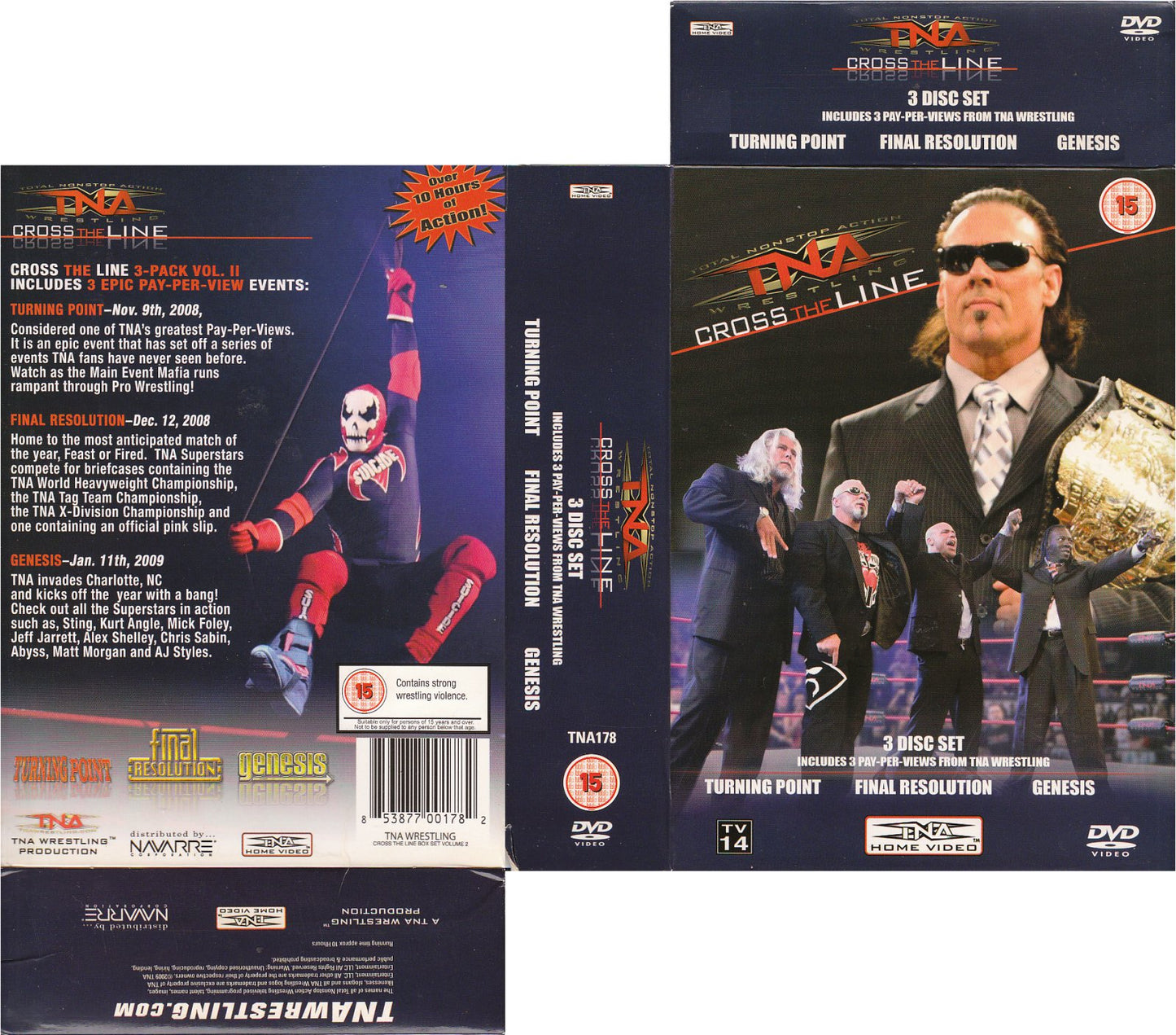 cross the line vol2 triple threat turning point 2008 final resolution 2008 genesis 2009 DVDs & Videos Pwcatalog