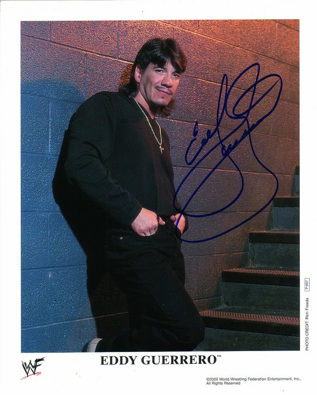 2000 Eddie Guerrero P607 (debut/signed) color PW Catalog