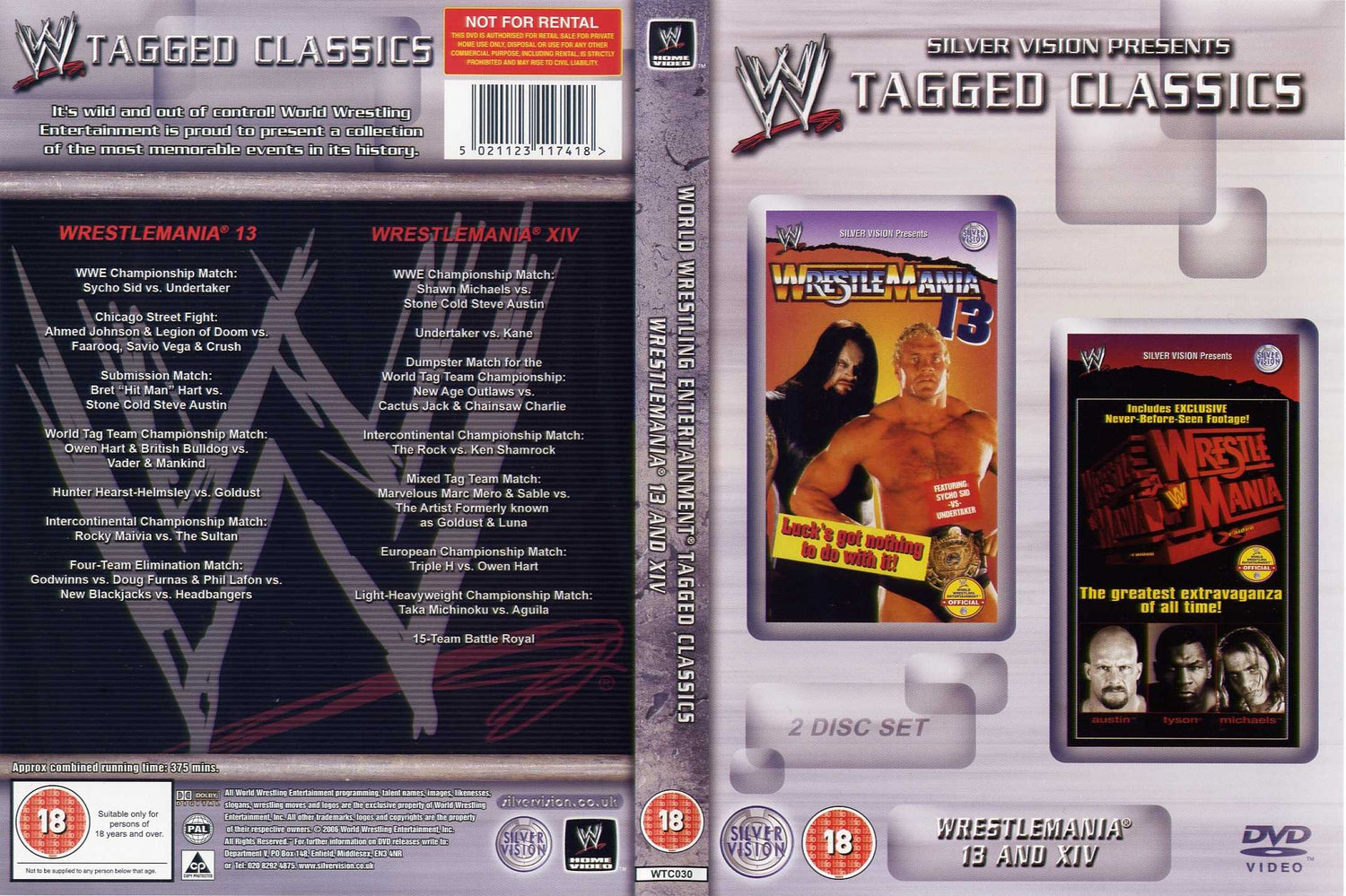 wrestlemania 13 14 DVDs & Videos Silver vision exclusive