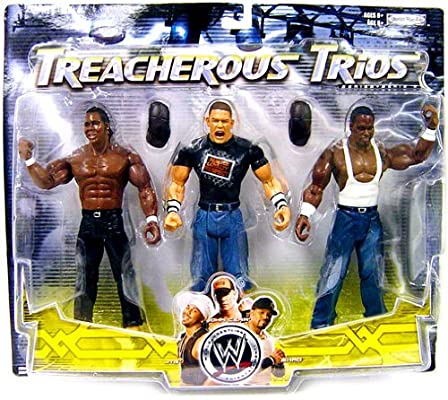 WWE Jakks Pacific Treacherous Trios 9 JTG, John Cena & Shad