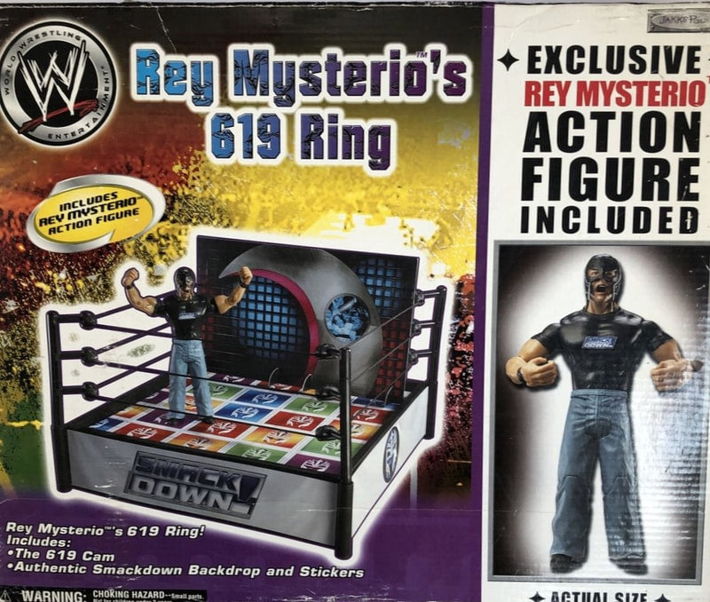 WWE Jakks Pacific Rey Mysterio's 619 Ring [With Rey Mysterio, Exclusive] Action & Toy Figures PWcatalog