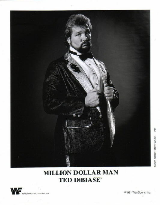 1991 Million Dollar Man Ted DiBiase P61 b/w