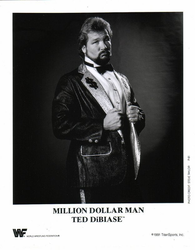 1991 Million Dollar Man Ted Dibiase P61 b/w PW Catalog