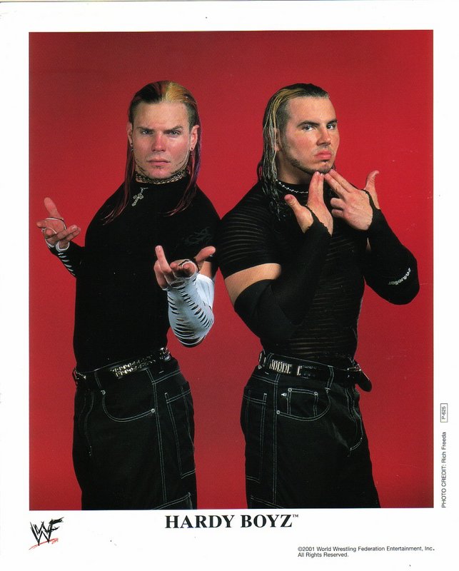 2001 Hardy Boyz P625 color PW Catalog