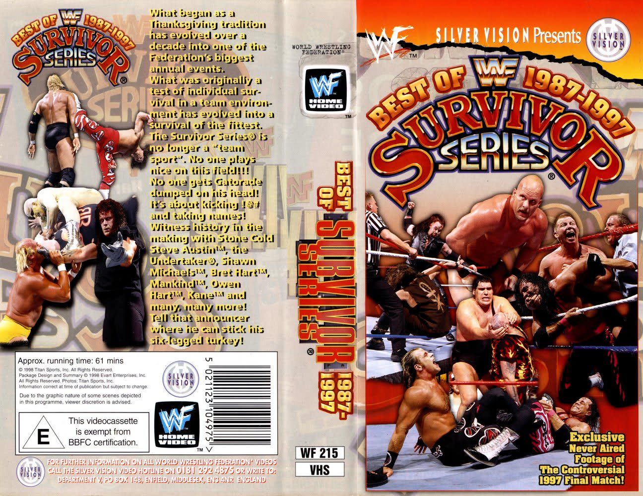 best of survivor series 1987-1997 PW Catalog